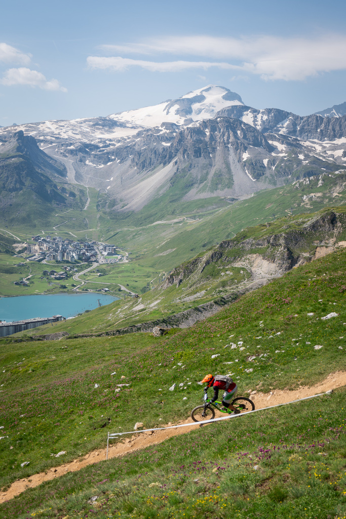 Mountainbiken im Bikepark von Tignes