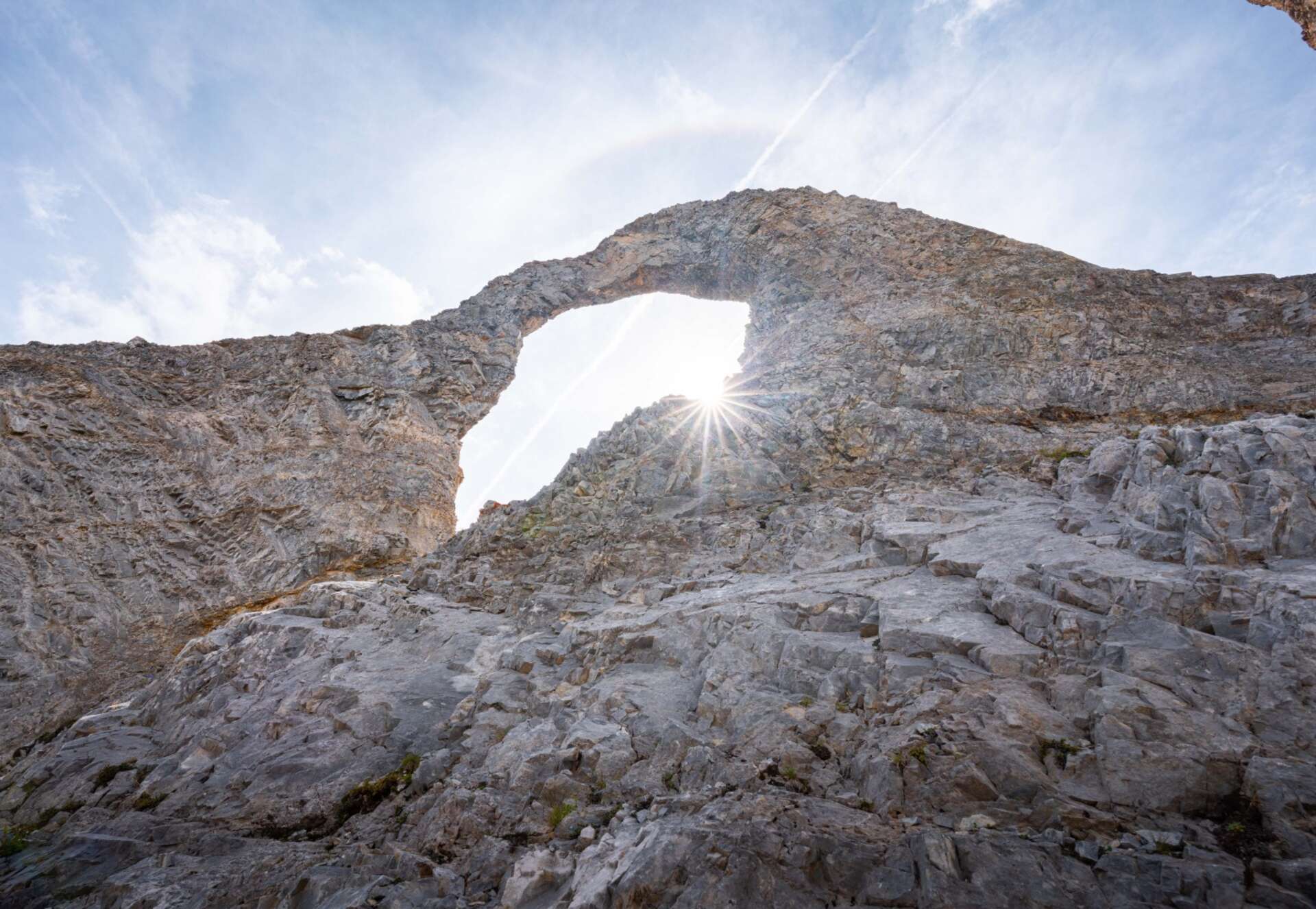 A travers l'Aiguille Percée de Tignes