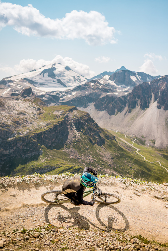 VTT sur le bike park de Tignes