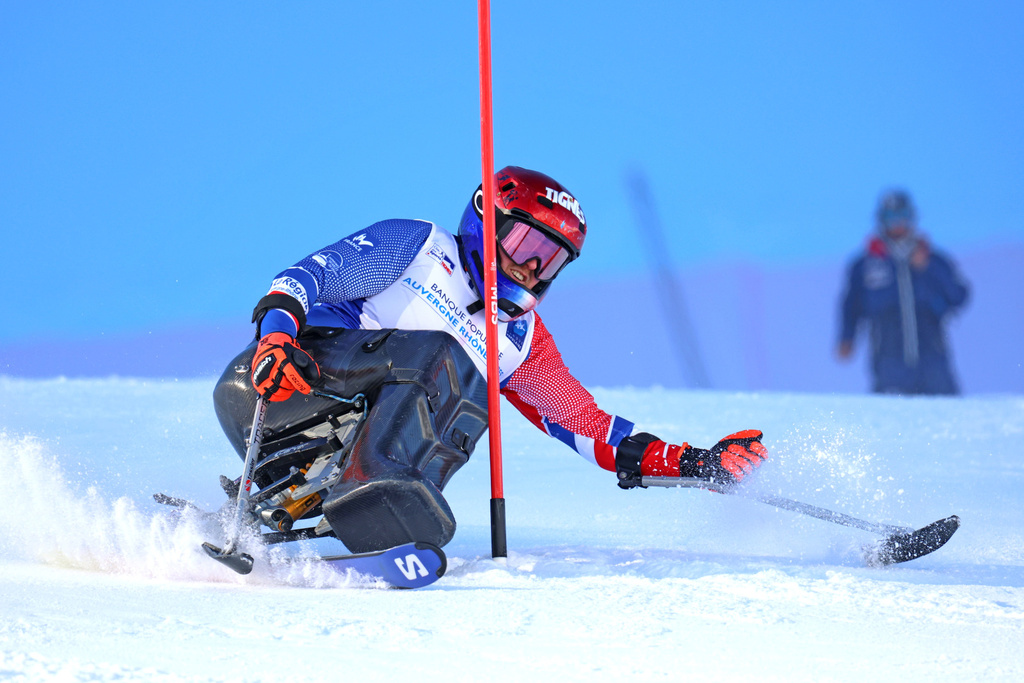 Handi skieur sur le domaine de Tignes