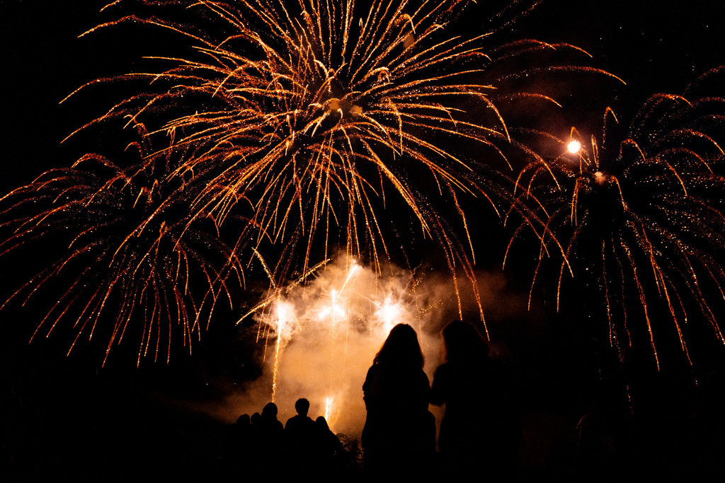 Feu d'artifice sur le Lac de Tignes
