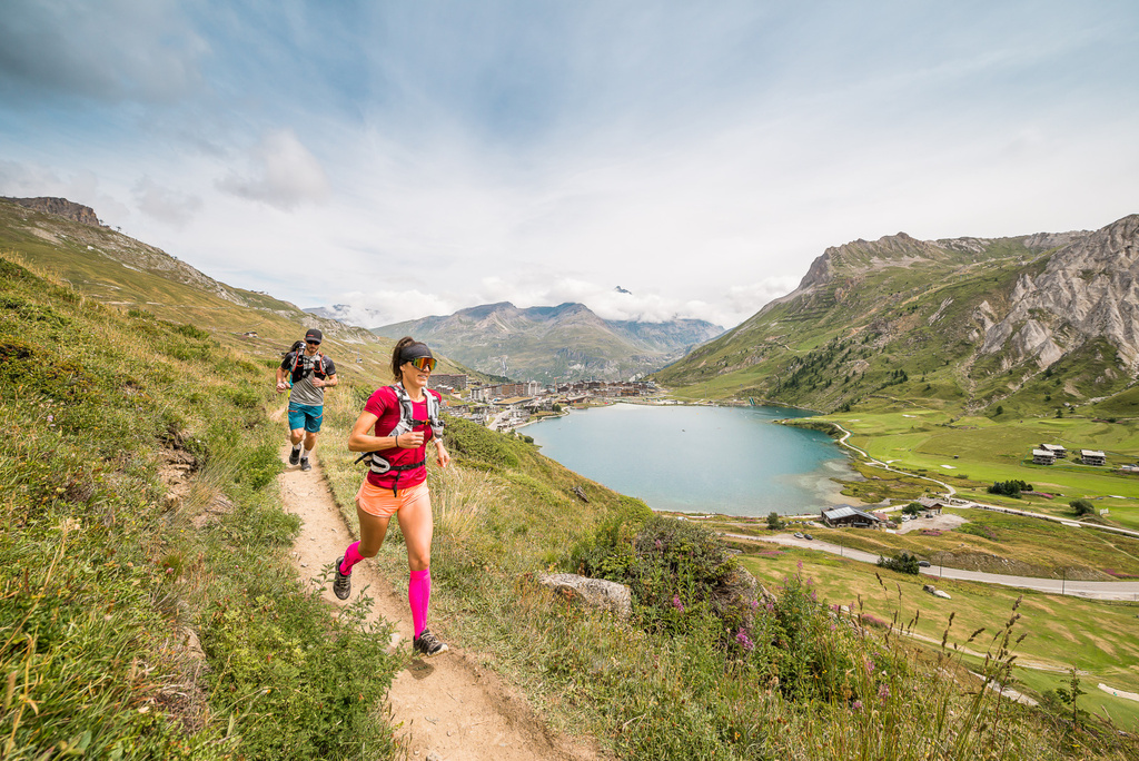 Traileurs sur les sentiers de Tignes