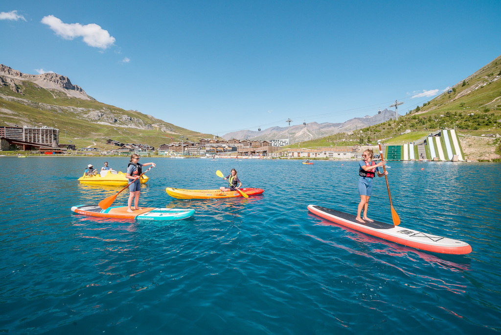 Activités nautiques sur le lac de Tignes