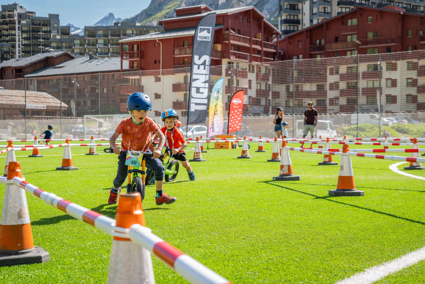 Course de draisiennes à Tignes