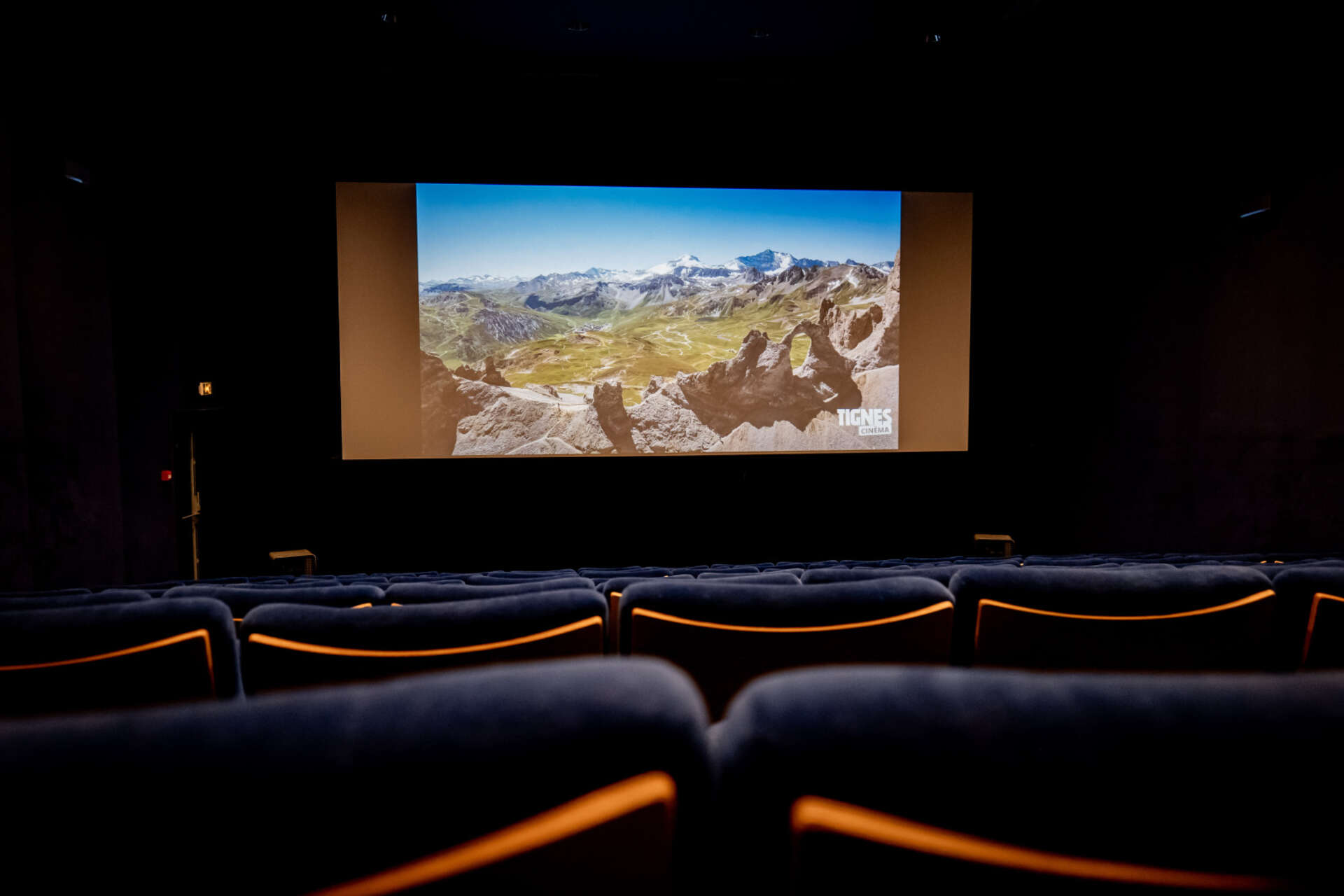 Projection cinéma à Tignes