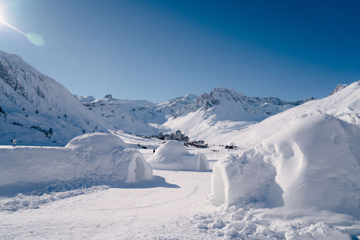 Les igloos de la Banquise de Tignes