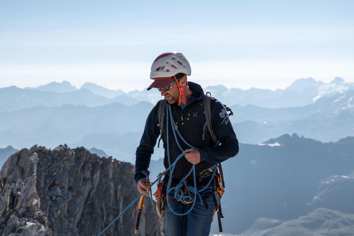 Guide de haute montagne sur l'ascension de la Grande Motte à Tignes