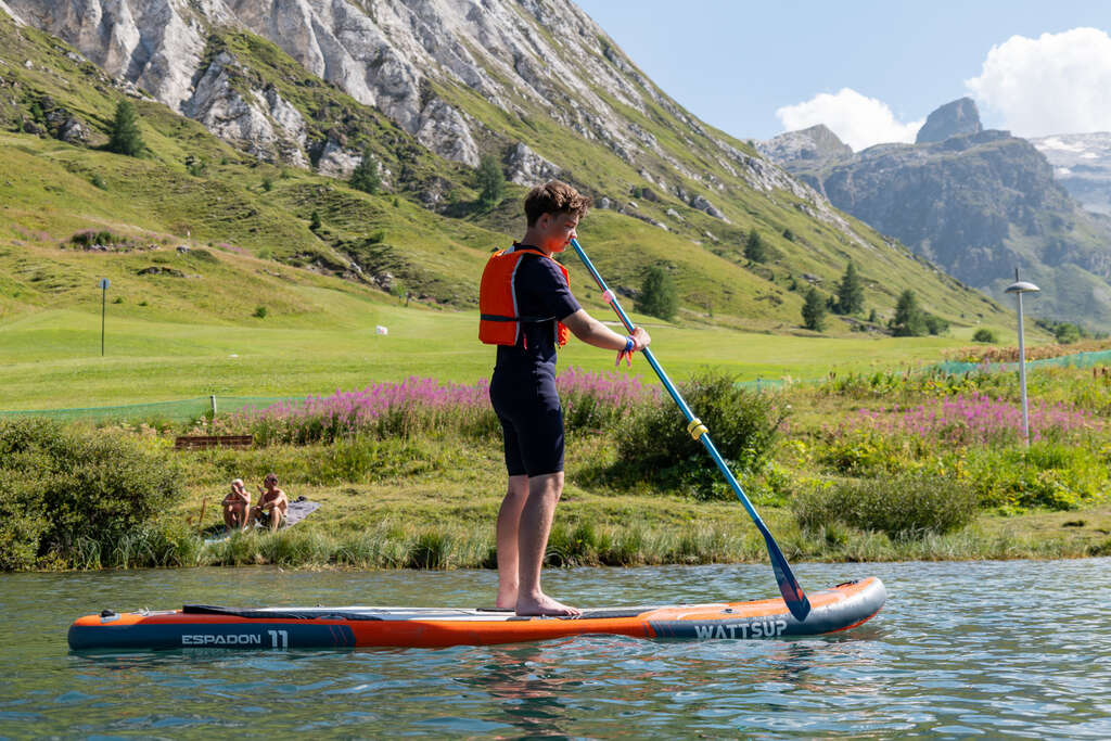 Paddle sur le lac naturel de Tignes
