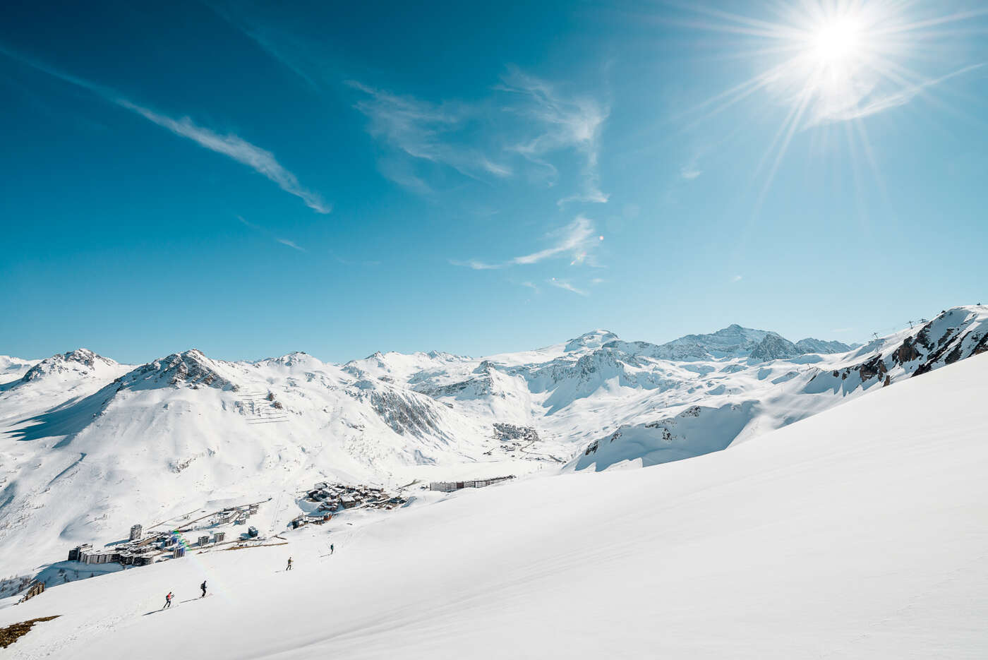 Domaine skiable de Tignes en hiver