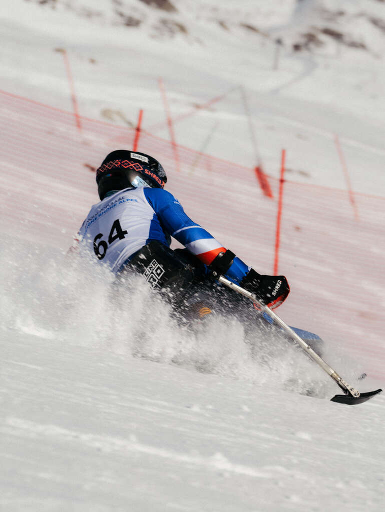 Para skieur en coupe du monde à Tignes