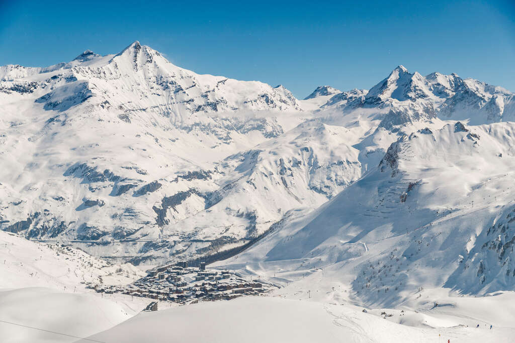 Tignes vue du ciel