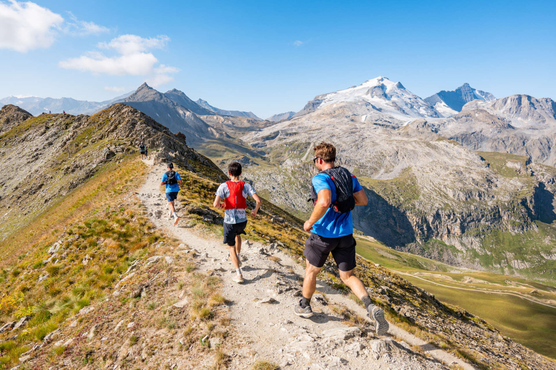 Coureur sur le Tignes trail