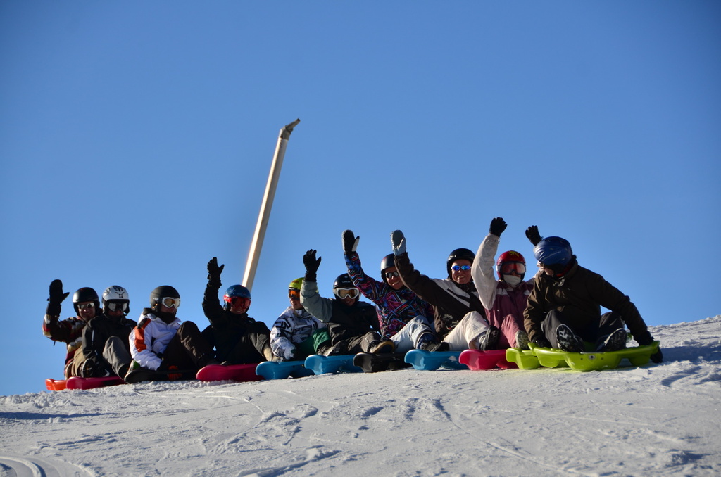Luge snake glisse à Tignes