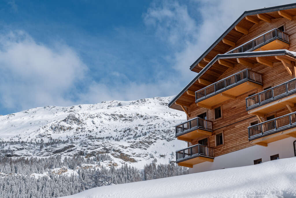Chalet à Tignes enneigé