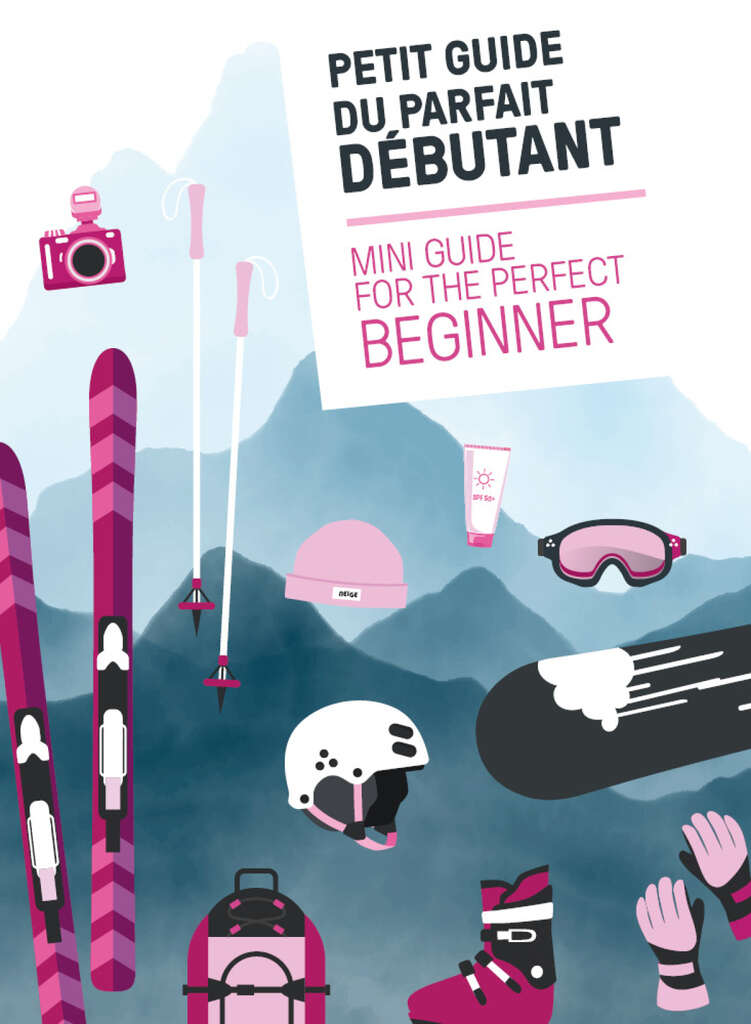 Couverture de la brochure du guide du débutant sur les pistes de ski à Tignes