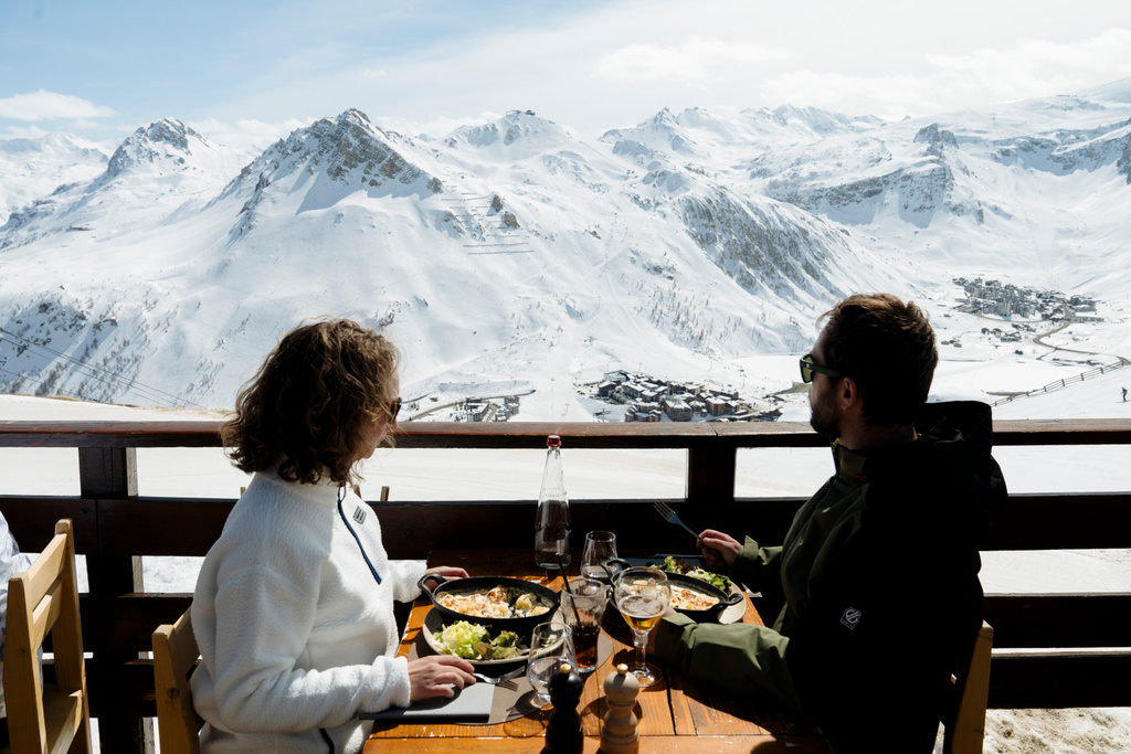 Restaurant d'altitude à Tignes