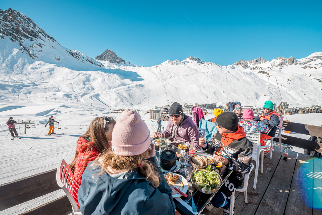Restaurant d'altitude en famille à Tignes