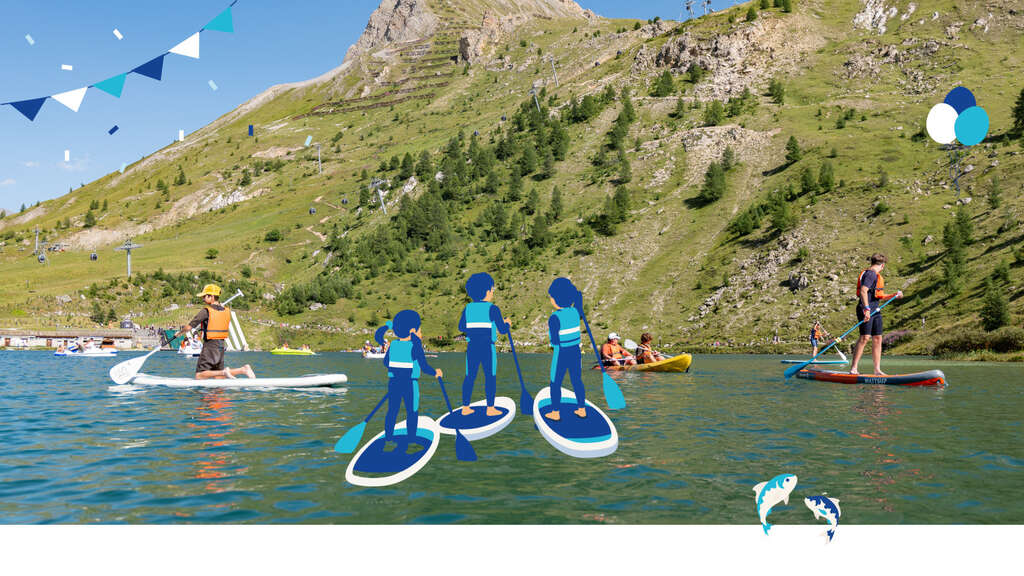 Tignes le Lac vue du ciel