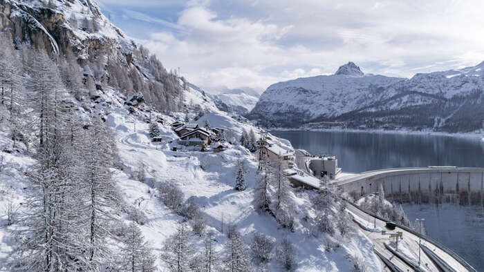 Route pour venir à Tignes