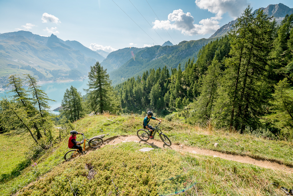Electric mountain biking at the Tignes bike park