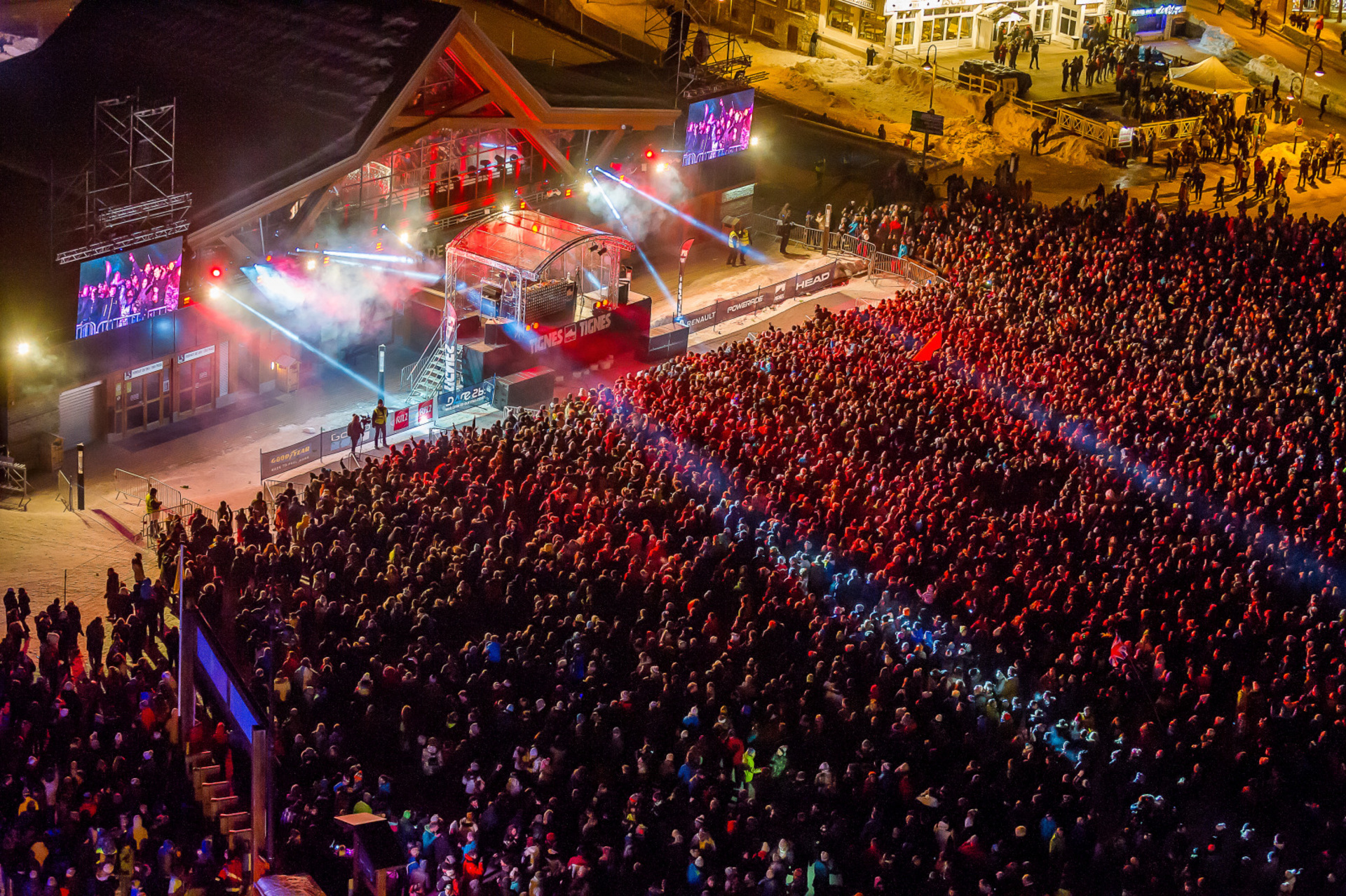 Neujahrsabend in Tignes