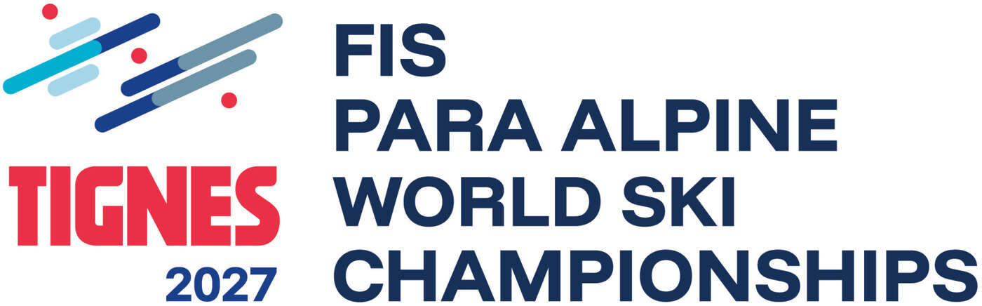 Logo der alpinen Paraskiweltmeisterschaft 2027