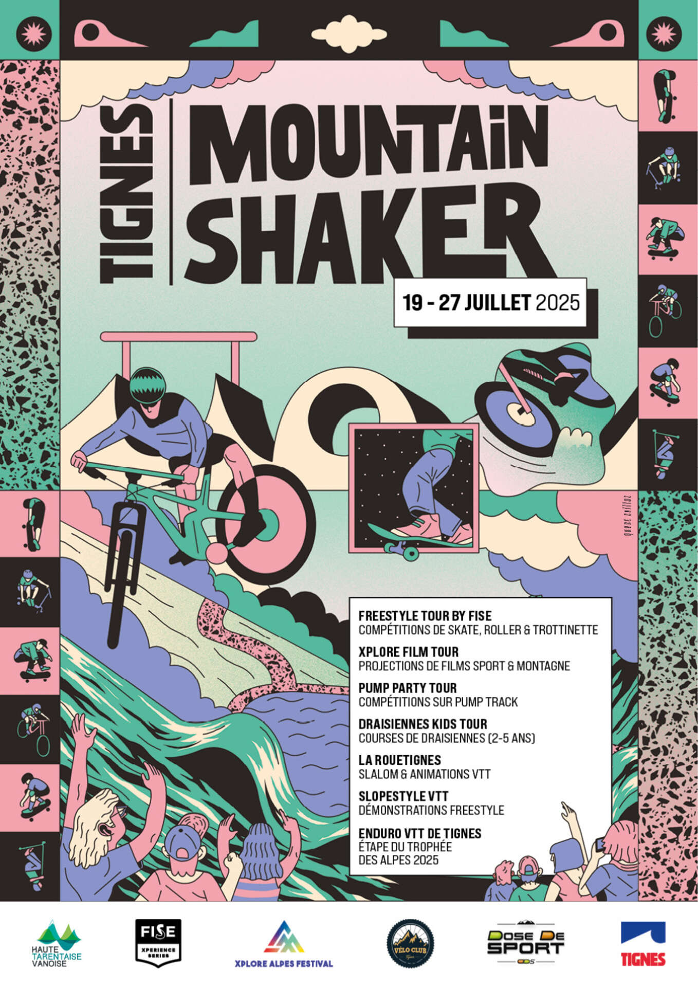 Affiche Tignes Mountain Shaker été 2025