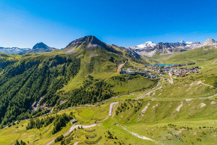 Route pour venir à Tignes