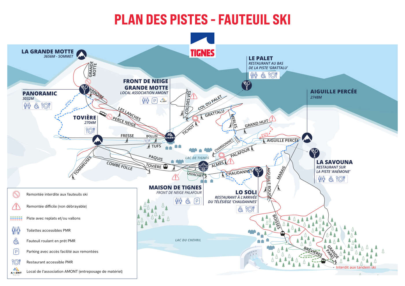 Plan des pistes - Fauteuil ski