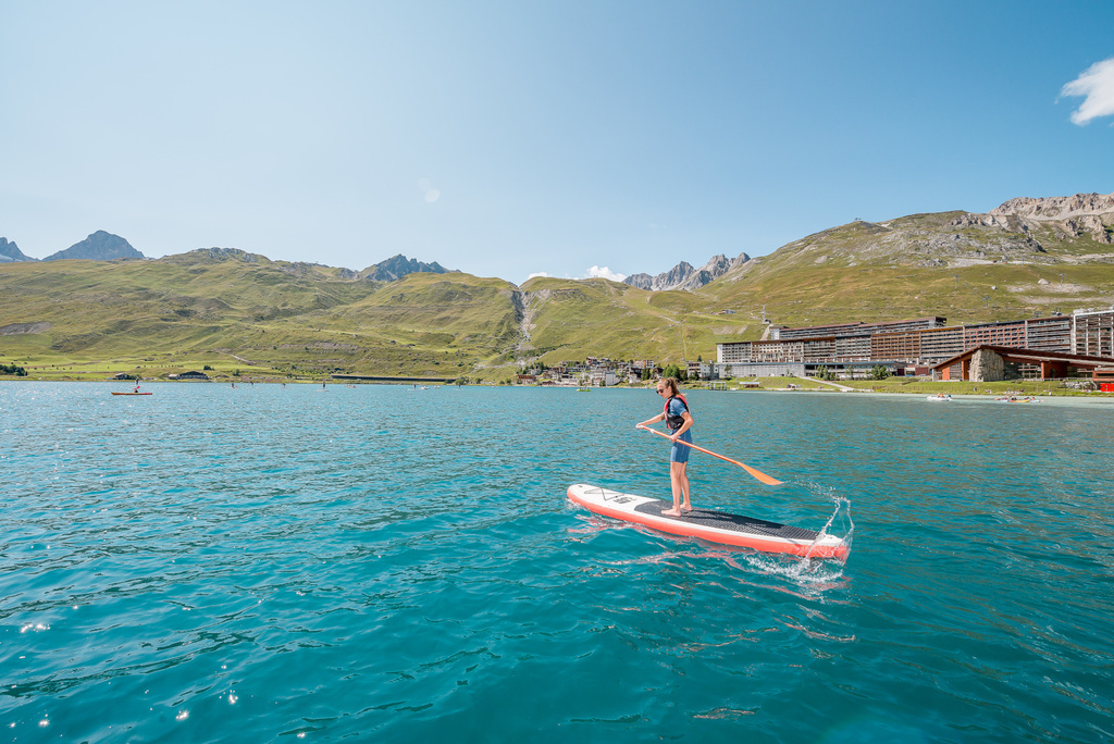 Paddle sur le lac de Tignes