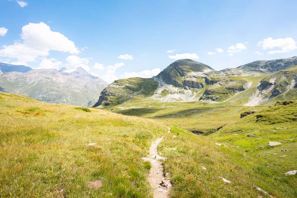 Sentier de randonnée à Tignes