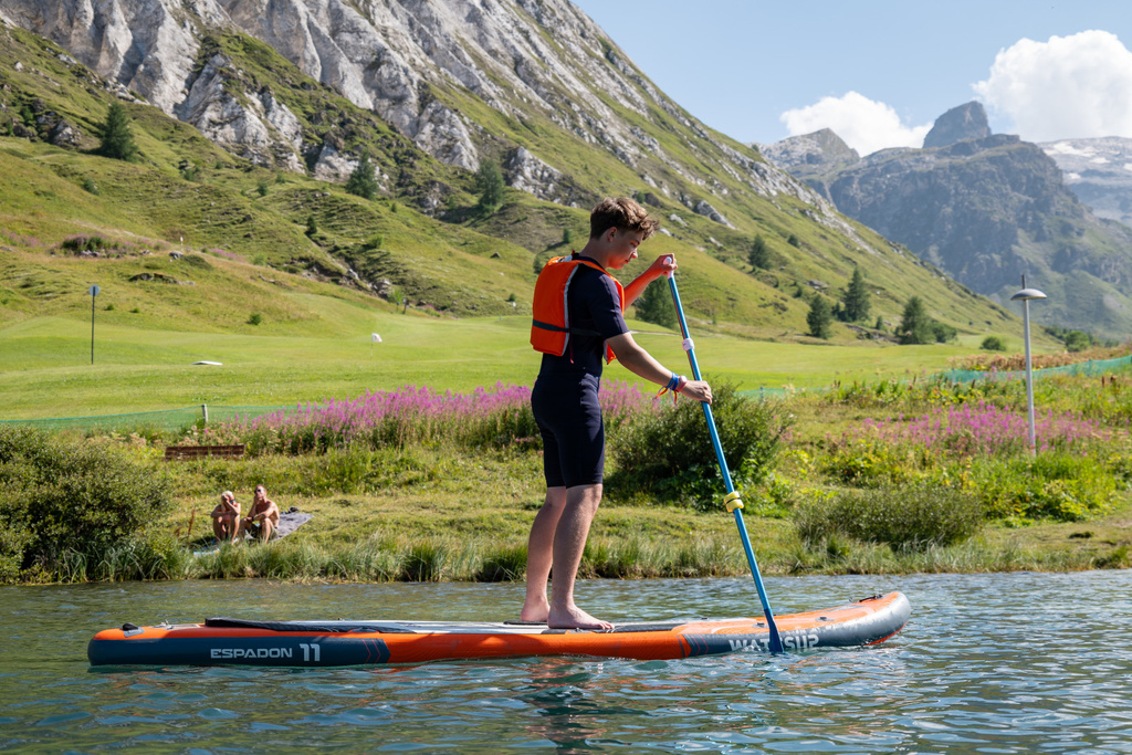 Paddle sur le lac de Tignes