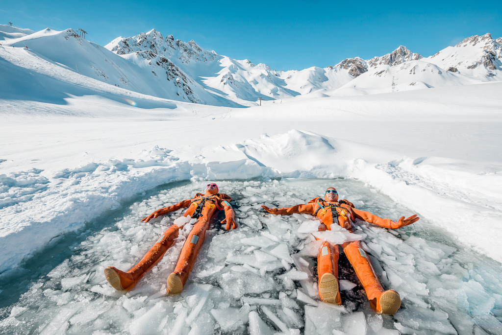 Ice floating à Tignes