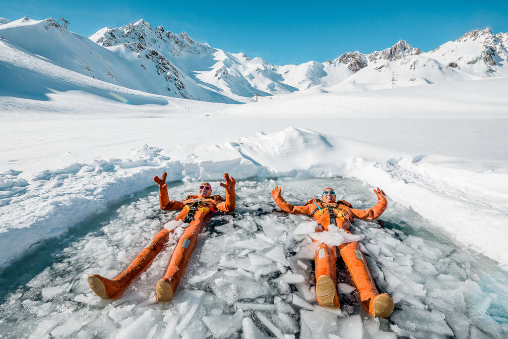 Ice floating à Tignes