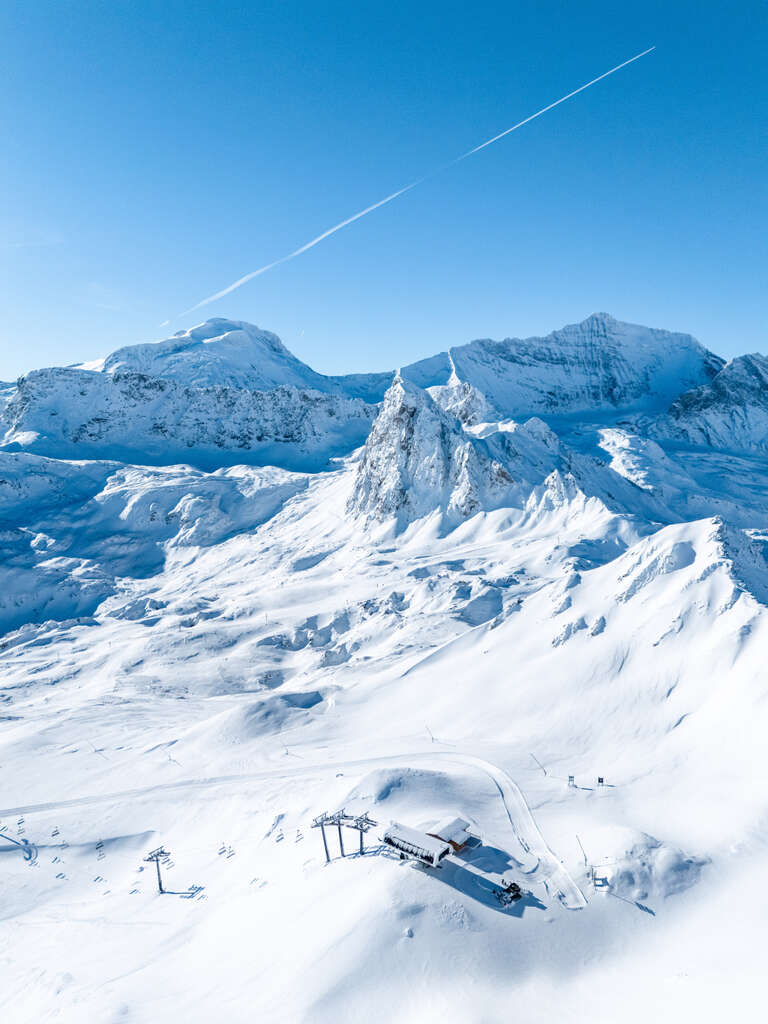 Vue du domaine skiable de Tignes