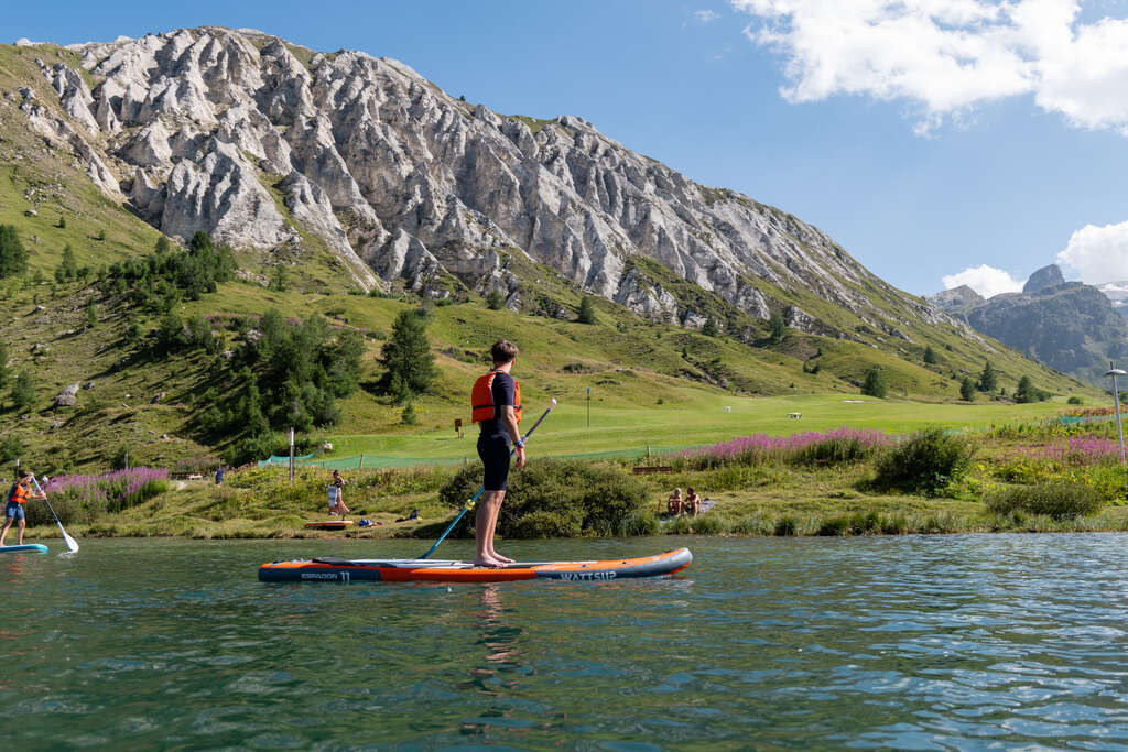 Paddle sur le lac de Tignes