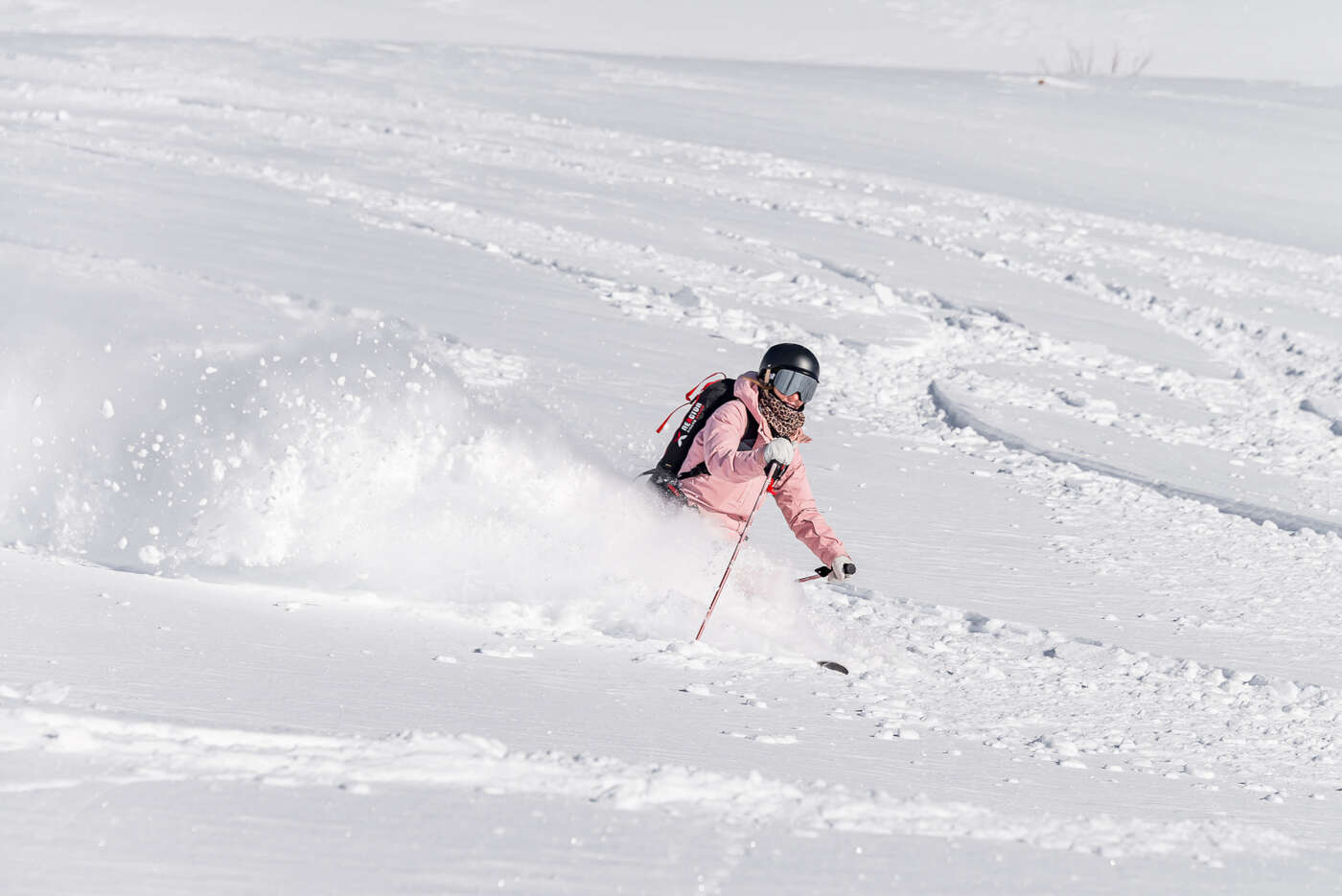 Freeriderin in Tignes