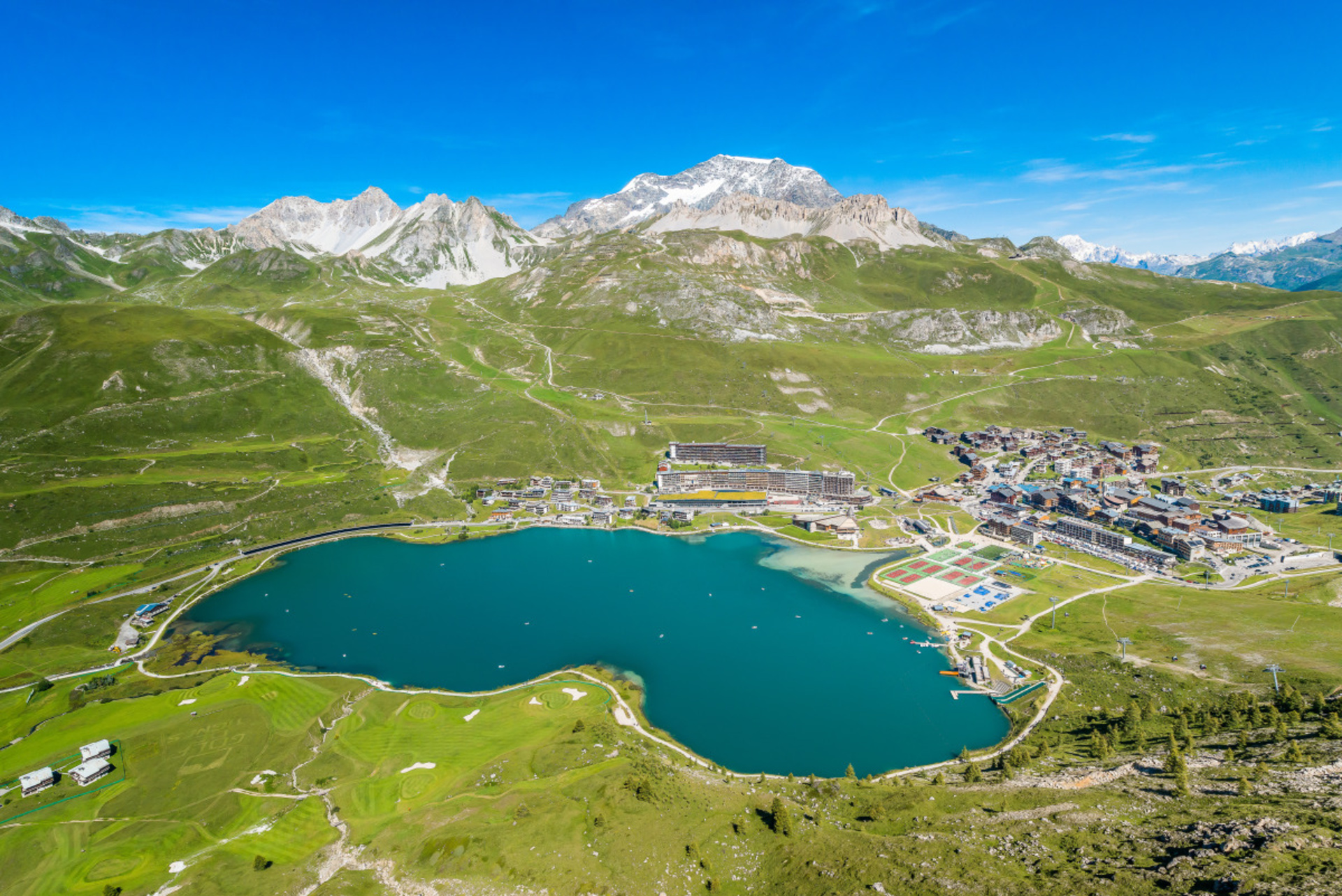 Tignes le Lac vue du ciel