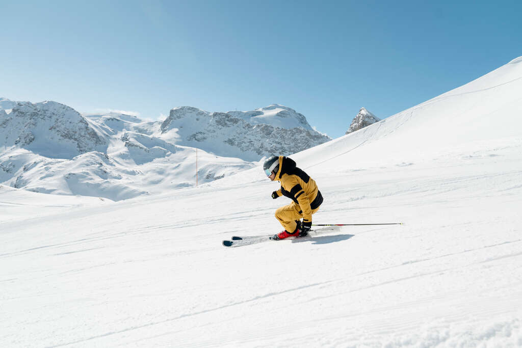 Skier in the Tignes ski area